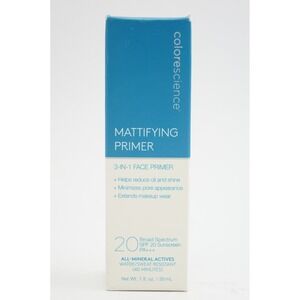New In Box Color Science SPF 20 Mattifying Face Primer 3-In-1 30mL 1 Fl Oz